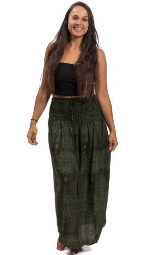 Dlouhá sukně / šaty THAI TAN zelená I.