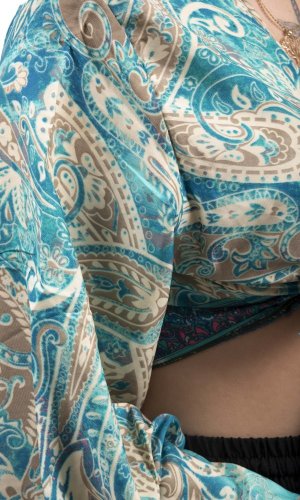 Bolerko GITA s dlouhým rukávem modré IV.