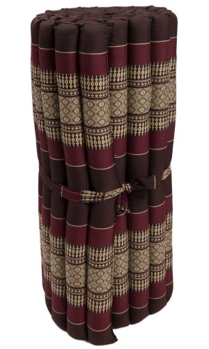 Futon rolovací / šířka 80 cm / bordó-hnědý I.