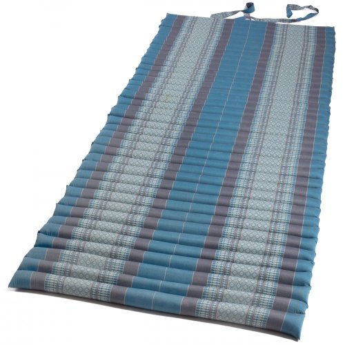 Futon rolowany / szerokość 80 cm / szaro-niebieski I.