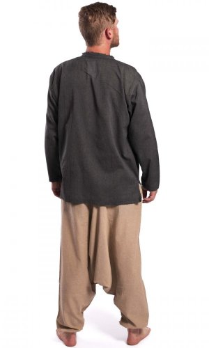 Harémové kalhoty / Sultánky tmavě béžové