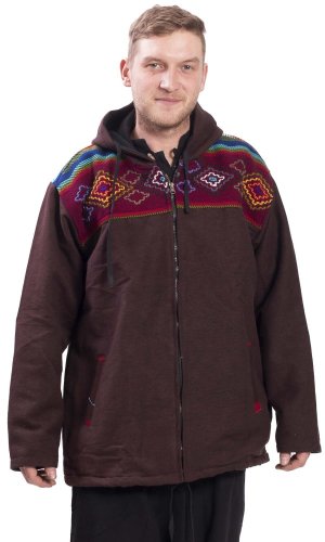 Ciepła kurtka męska VIKRAM brązowa III. - Rozmiar: XL