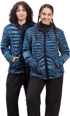 Kurtka dzianinowa MARLED niebieski