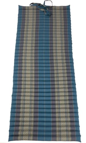 Futon rolovací / šířka 80 cm / šedo-modrý II.