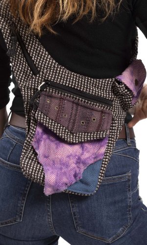 Crossbody taška / ledvinka SURI fialová I.