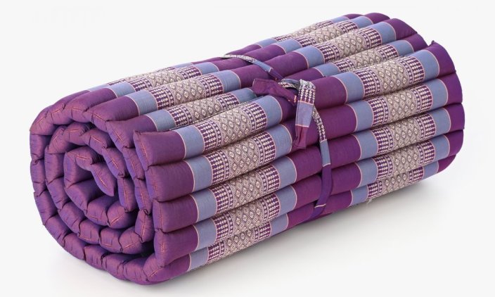 Futon rolowany fioletowy / szerokość 80 cm