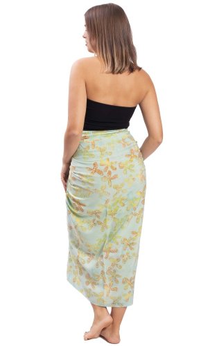 Sarong BALI BATIK jasnozielony IV.