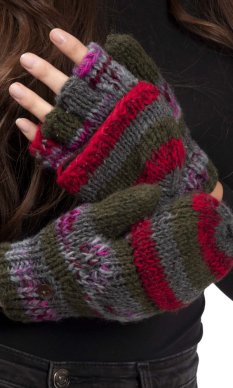 Vlnené prezliekacie rukavice X.