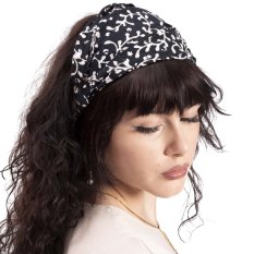 Opaska BALI BATIK czarno-biała II.