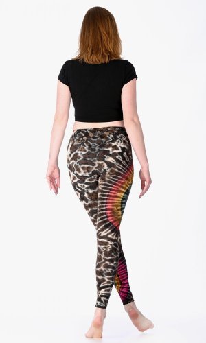 Legginsy THAI BATIK brązowe - Rozmiar: S/M