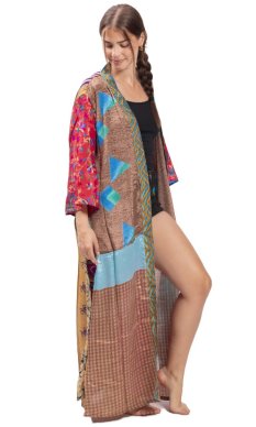 Długie KIMONO multicolor XL.