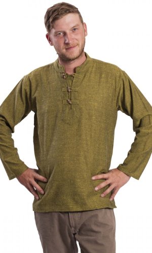 Koszula indyjska / ETNO KURTA zielona - Rozmiar: L