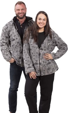 Bunda s kapucňou MUSHROOM šedá