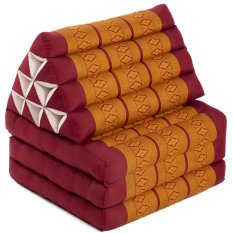 Tajlandzki trójkątny futon / mały / ochrowo-czerwony