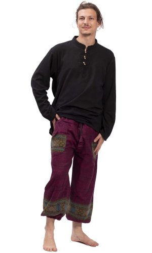 Teplé kalhoty BIHAR FIT fuchsiové