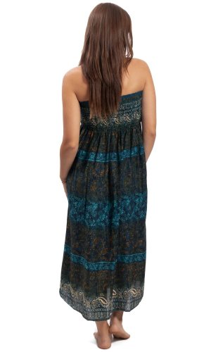 Długa spódnica / suknia THAI STAINED cniebieski I.