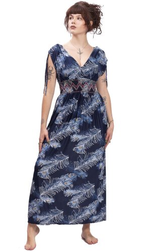 Dámské šaty dlouhé KAY PEACOCK modré