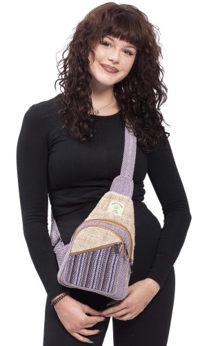 Batoh AMIT CROSSBODY fialová