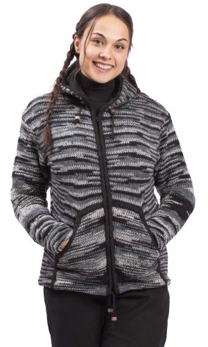 Kurtka dzianinowa MARLED szara - Rozmiar: M