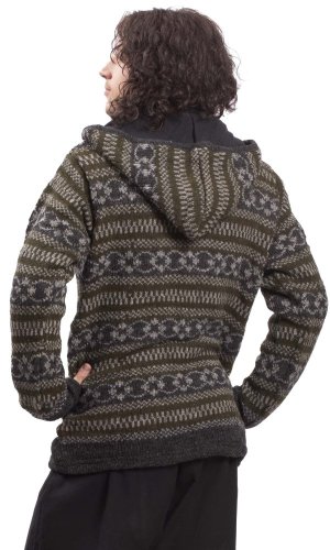 Kurtka dzianinowa HIMALAYAN szaro-zielony I.