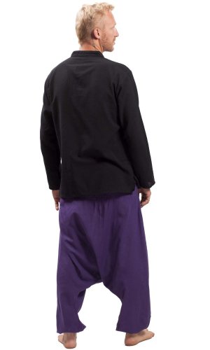 Harémové kalhoty / Sultánky CLASSIC PLEATS fialová
