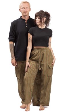 Kalhoty CLASSIC STRIPES zelené I.