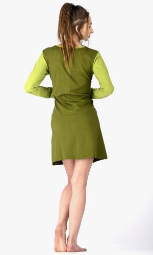 Šaty s dlhým rukávom Ayla zelené