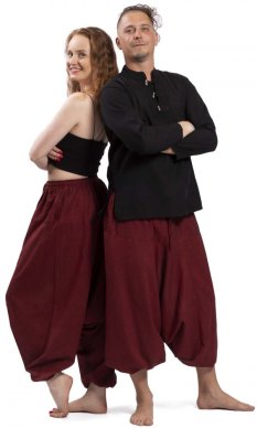 Spodnie Haremowe / Sułtanki CLASSIC bordowa czerwień