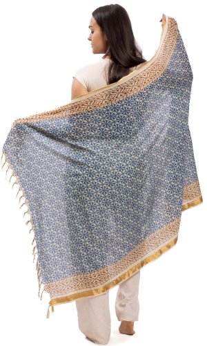 Sarong / šátek JALA / modrý ornament II.