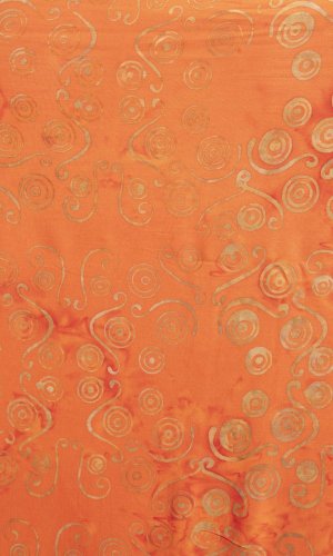 Sarong BALI BATIK pomarańczowy XV.