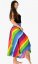 Dlouhá sukně Rainbow duhová - Velikost: XL