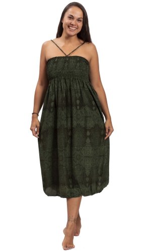 Dlouhá sukně / šaty THAI TAN zelená I.