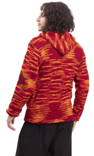 Pletená bunda MARLED oranžová