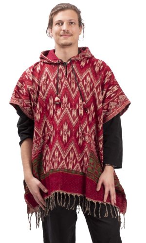 Pončo RIVAN červené