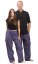 Kalhoty CLASSIC STRIPES fialová I.