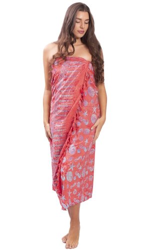 Sarong BALI BATIK červený I.