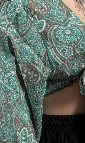 Bolero GITA z długim rękawem zielone I.