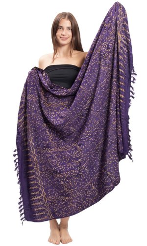 Sarong BALI BATIK fialový V.