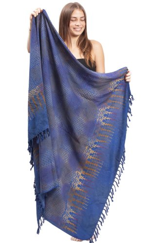 Sarong BALI BATIK niebieski XXVIII.