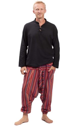 Szarawary / Spodnie haremki CLASSIC STRIPES czerwony II.