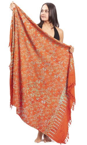 Sarong BALI BATIK pomarańczowy XII.