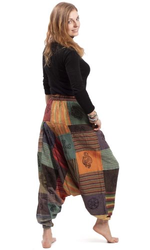 Patchworkowe szarawary KANTHA