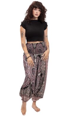 Háremové nohavice / Sultánky THAI RINGS bordó II.