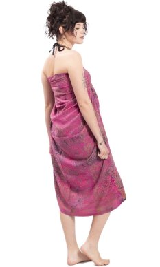Sarong BALI BATIK růžový VII.