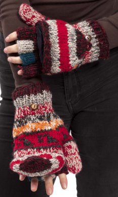 Vlněné převlékací rukavice XVII.