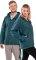 Bluza unisex z kapturem RAHUL niebieski petrol