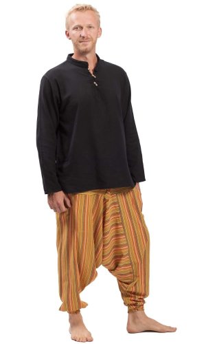 Szarawary / Spodnie haremki CLASSIC STRIPES żółty I