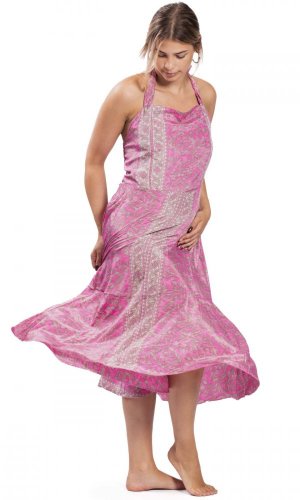 Sukienka midi ALINA różowa