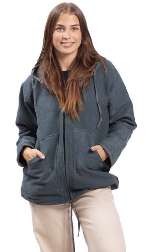 Bunda s kapucí NEPA petrolejová