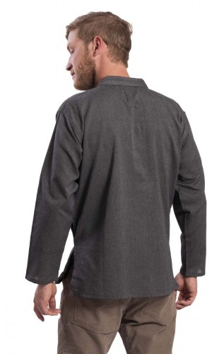 Koszula indyjska / ETNO KURTA ciemno szara - Rozmiar: 3XL